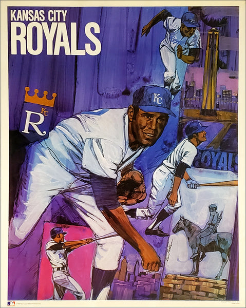 Kansas City Royals Official MLB Team Theme Art Poster - ProMotions Inc. 1971