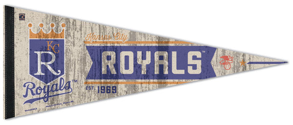 Kansas City Royals Official MLB Baseball Retro-Style Premium Felt Pennant - Wincraft