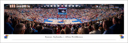 Kansas Jayhawks Basketball Allen Fieldhouse Game Night Panoramic Poster Print - Blakeway