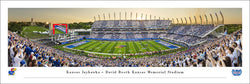 Kansas Jayhawks Football David Booth Kansas Memorial Stadium Game Night Panoramic Poster - Blakeway 2025