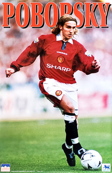 Karel Poborsky "Action" Manchester United FC Poster - Starline Inc. 1996