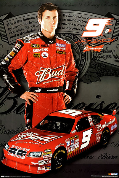 Kasey Kahne "Bud Action" NASCAR Racing Action Poster - Costacos Sports