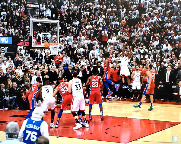 Kawhi Leonard "The Bounce" Toronto Raptors 2019 NBA Playoffs Game 7 Premium 16x20 Poster Print - Highland Mint