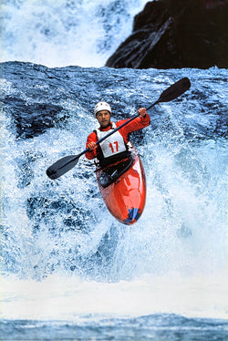 Kayaking "Airtime" Water Sports Action Poster - Nuova
