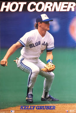 Kelly Gruber "Hot Corner" Toronto Blue Jays 1990 MLB Action Poster - Costacos Final Stock Collection