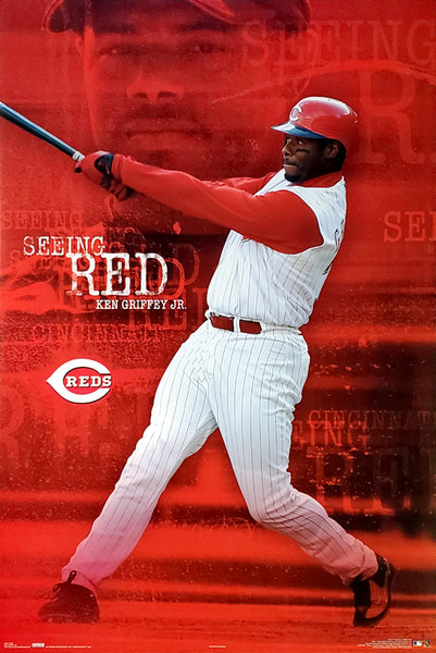 Ken Griffey Jr. "Seeing Red" Cincinnati Reds Poster - Costacos 2004