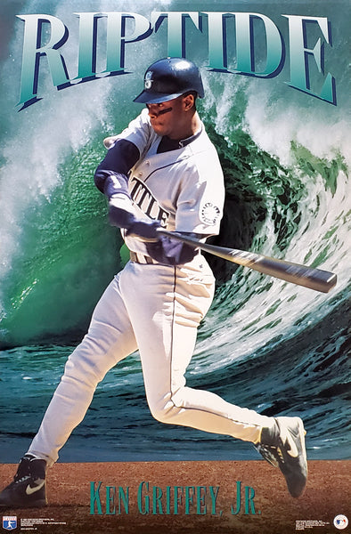 Ken Griffey Jr. "Riptide" Seattle Mariners 1994 MLB Action Poster - Costacos Final Stock Collection