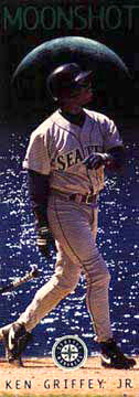 Ken Griffey Jr. "Moonshot" Seattle Mariners 1995 Vintage Original HUGE Door-Sized Poster - Costacos Final Stock Collection