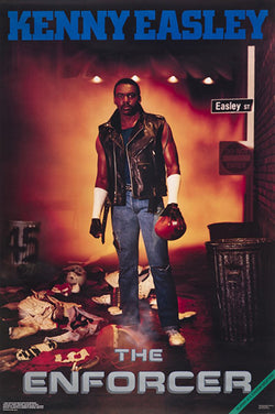 Kenny Easley "The Enforcer" Seattle Seahawks Vintage Original 1986 NFL Theme Poster - Costacos Final Stock Collection