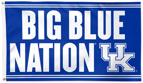 University of Kentucky Wildcats "Big Blue Nation" Official NCAA Deluxe 3'x5' Team Flag - Wincraft