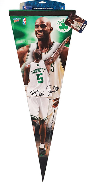 Kevin Garnett "Signature" Boston Celtics Premium Felt Collector's Pennant L.E. /2,008 - WIncraft