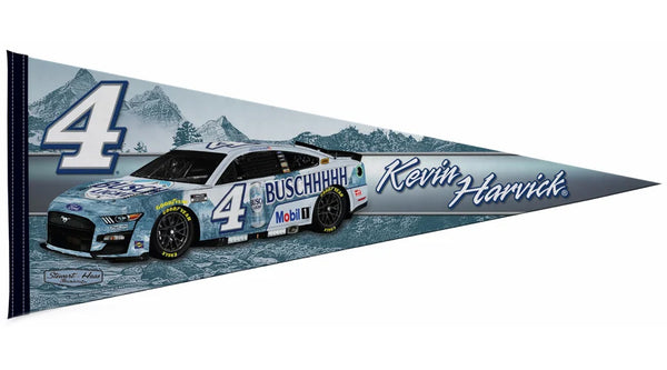 Kevin Harvick NASCAR Busch Light #4 Auto Racing Action Felt Collector's Pennant - RICO Inc.