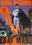 Kevin Mitchell "Bat Man" San Francisco Giants Vintage Original 1989 MLB Theme Poster - Costacos Final Stock Collection