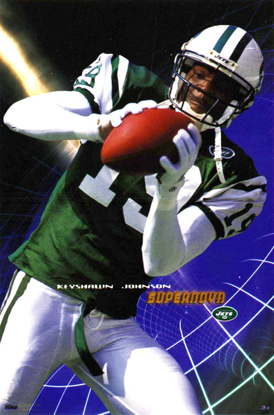 Keyshawn Johnson "Supernova" New York Jets NFL Action Poster - Costacos 1999