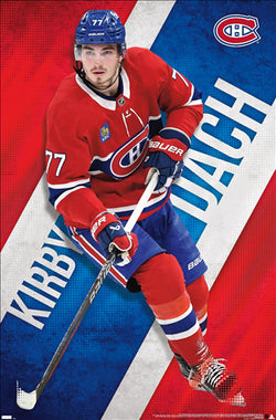 Kirby Dach "Superstar" Montreal Canadiens NHL Action Poster - Costacos Sports