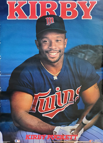 Kirby Puckett "Kirby Cool" Minnesota Twins MLB Baseball Profile Poster - Costacos Brothers 1990