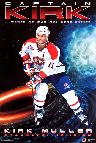 Kirk Muller "Captain Kirk" Montreal Canadiens 1993 NHL Theme Action Poster - Costacos Final Stock Collection