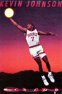 Kevin Johnson "Rising Sun" Phoenix Suns NBA Action Poster - Costacos 1990