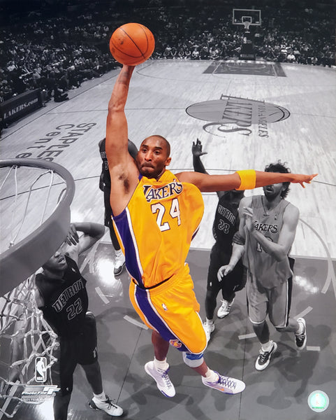 Kobe Bryant "Spotlight" (2009) L.A. Lakers Slam Dunk Premium NBA 16x20 Poster Print - Photofile