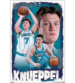 Kon Knueppel "Superstar" Charlotte Hornets NBA Basketball Action Poster - Costacos 2026