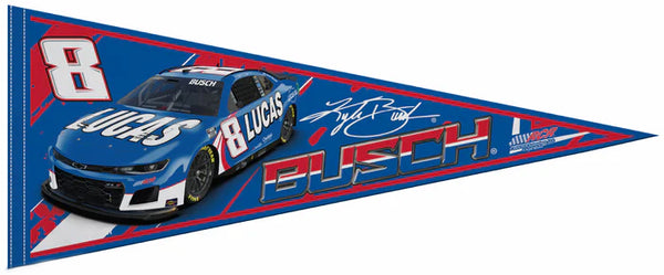 Kyle Busch NASCAR Lucas Oil #8 Auto Racing Action Felt Collector's Pennant - Wincraft Inc.