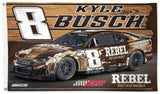 Kyle Busch Rebel Root Beer Whiskey #8 Official NASCAR Deluxe-Edition 3'x5' Banner Flag - Wincraft 2026