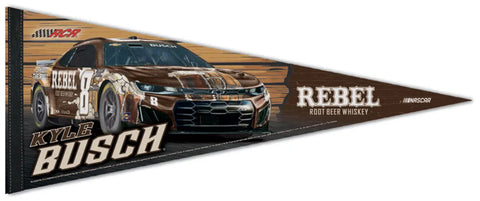 Kyle Busch NASCAR #8 Rebel Root Beer Whiskey Camaro Premium Felt Commemorative Felt Pennant - Wincraft 2026