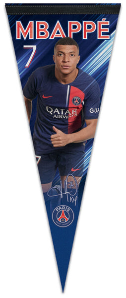 Kylian Mbappé Paris Saint-Germain FC Signature Series Premium Felt Pennant - Wincraft Inc.