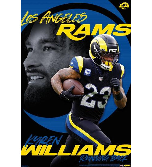 Kyren Williams "Trailblazer" Los Angeles Rams NFL Action Wall Poster - Costacos 2026