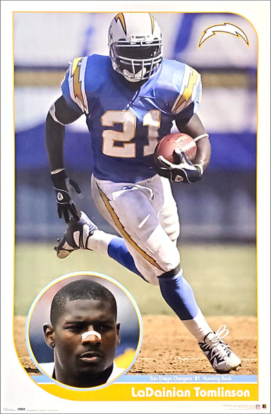 LaDainian Tomlinson "Old School" San Diego Chargers Poster - Costacos 2004