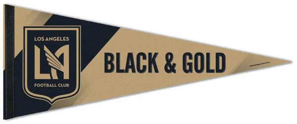 Los Angeles FC LAFC "BLACK & GOLD" Official MLS Soccer Team Premium Felt Pennant - Wincraft Inc.