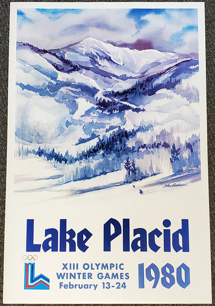 Lake Placid 1980 Winter Olympic Games "Whiteface Glory" Vintage Original Official Poster - LAST ONE