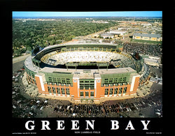 Green Bay Packers "New Lambeau Field" Premium Poster Print - Aerial Views 2004