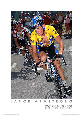 Lance Armstrong "Goodbye Basso" (2005) Tour de France Cycling Premium Poster Print - Graham Watson