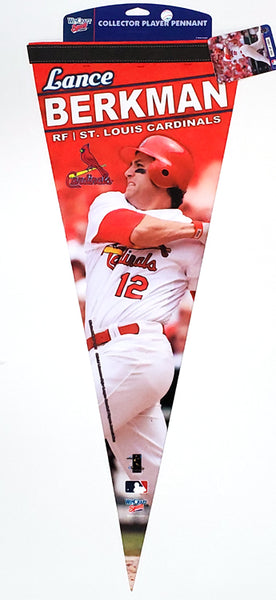 Lance Berkman "Slugger" St. Louis Cardinals Premium Felt Collectors' Pennant (LE /1000) - Wincraft