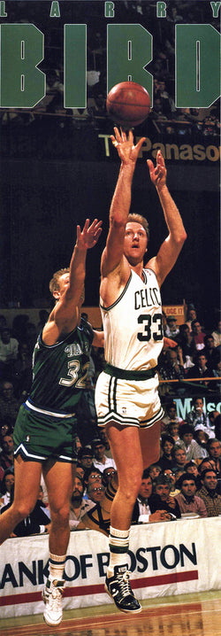 Larry Bird "Garden Glory" Boston Celtics 1987 HUGE Door-Sized Vintage Original Poster - Costacos Final Stock Collection