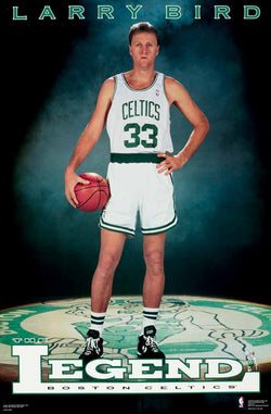 Larry Bird "The Legend" Boston Celtics Vintage Original 1991 NBA Theme Poster - Costacos Final Stock Collection