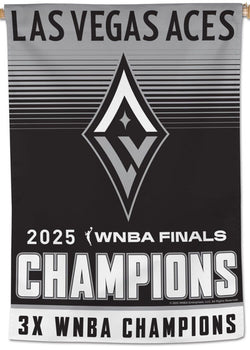*SHIPS 11/14* Las Vegas Aces 2025 WNBA Champions Official 28x40 Commemorative Wall Banner - Wincraft