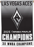Las Vegas Aces 2025 WNBA Champions Official 28x40 Commemorative Wall Banner - Wincraft