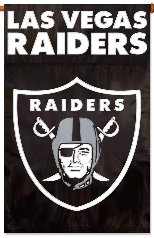 Las Vegas Raiders Official NFL Team 28x44 Premium Applique Wall Banner ...