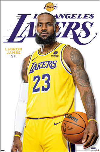 LeBron James "Legend" Los Angeles Lakers Official NBA Poster - Costacos Sports