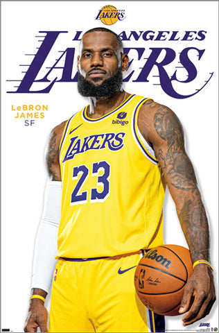 LeBron James "Legend" Los Angeles Lakers Official NBA Poster - Costacos Sports