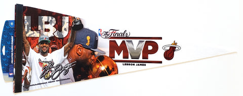LeBron James 2012 NBA Finals MVP Premium Felt Collector's Pennant - Wincraft