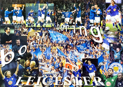 Leicester City "Boring!" Worthington Cup Champions Wembley 2000 Poster