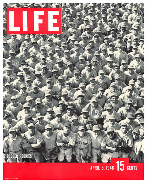 Life Magazine Cover "Dodger Rookies" (1948) Classic Baseball Poster Reproduction - Eurographics Inc.