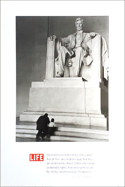 Lincoln Memorial African-American Civil Rights Tribute Poster by Life Magazine - Portal Publications