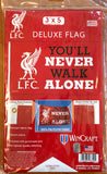 Liverpool FC Team Motto and Logo Official EPL Soccer DELUXE 3'x5' Team Flag - Wincraft Inc.