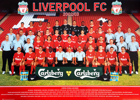 Liverpool FC Official Team Portrait 2002/03 Poster - GB Posters