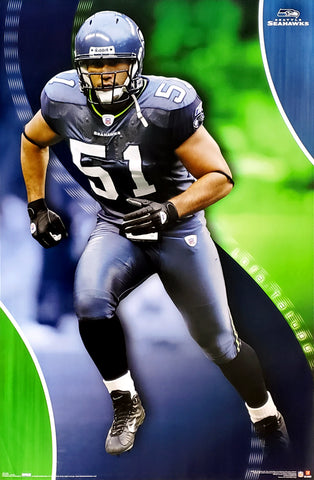 Lofa Tatupu "Bruiser" Seattle Seahawks NFL Action Poster - Costacos 2007