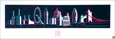 London 2012 Olympics "Skyline" by Wolff Olins Premium 13x38 Poster Print - Pyramid (UK)